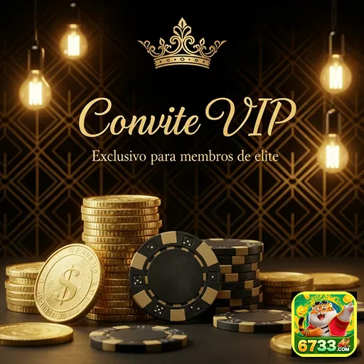 Convite VIP de cassino do site 6733, com design elegante e detalhes luxuosos.